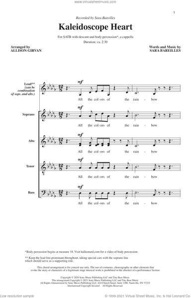Kaleidoscope Heart (arr. Allison Girvan)