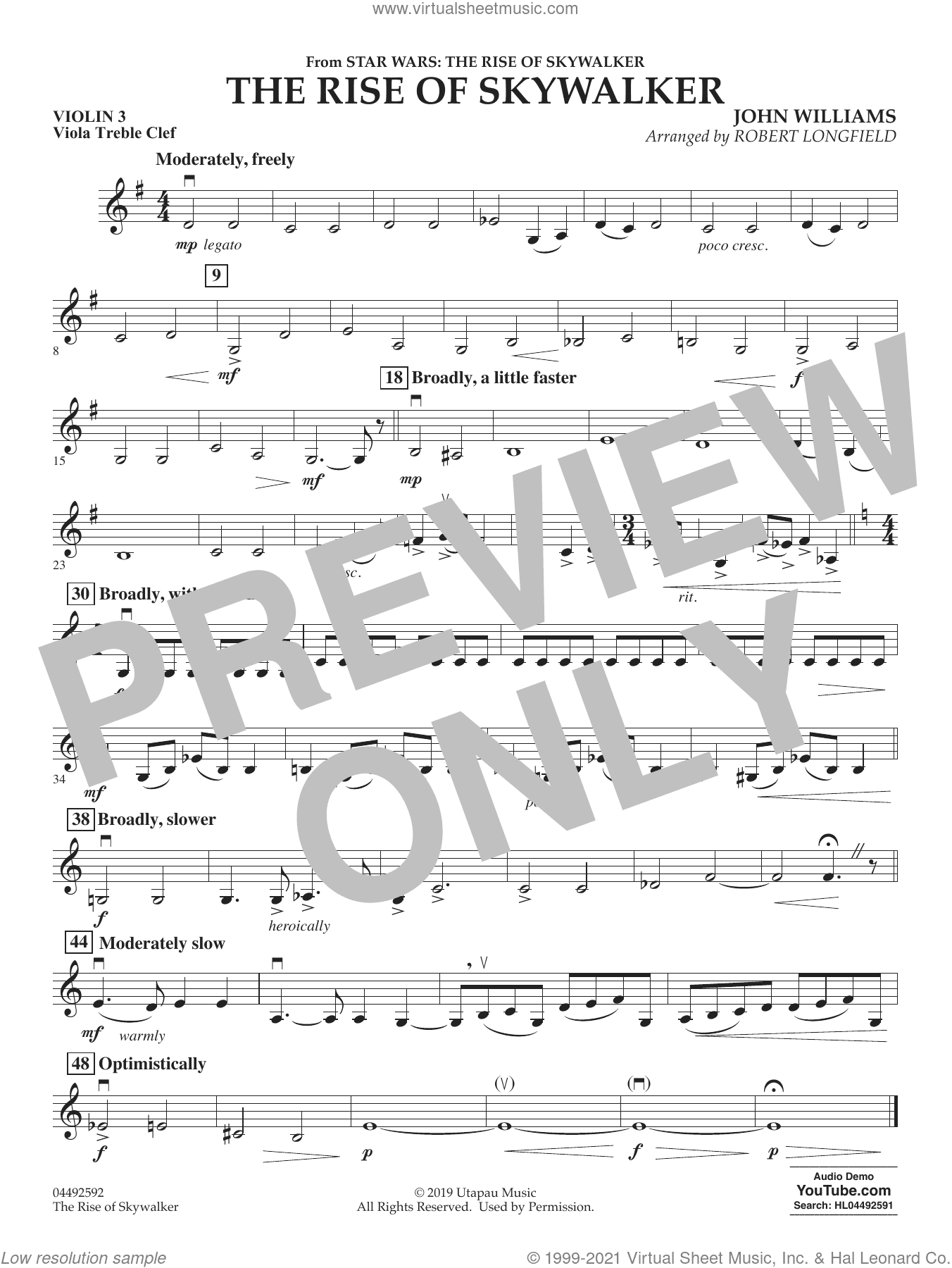 The Rise of Skywalker (from The Rise of Skywalker) (arr. Longfield)