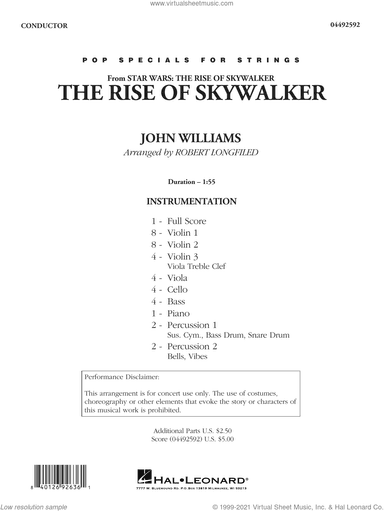 The Rise of Skywalker (from Star Wars: The Rise of Skywalker) (arr. Robert Longfield)