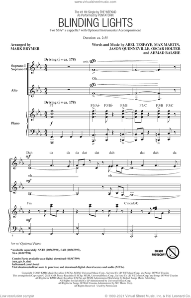 Blinding Lights (arr. Mark Brymer)