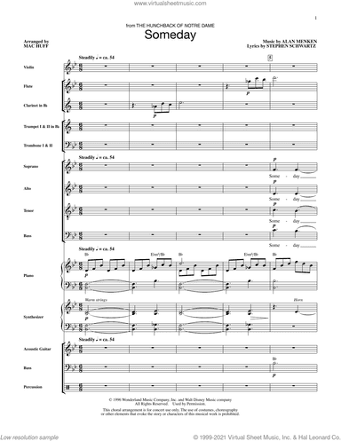 Someday (from The Hunchback Of Notre Dame) (arr. Mac Huff)