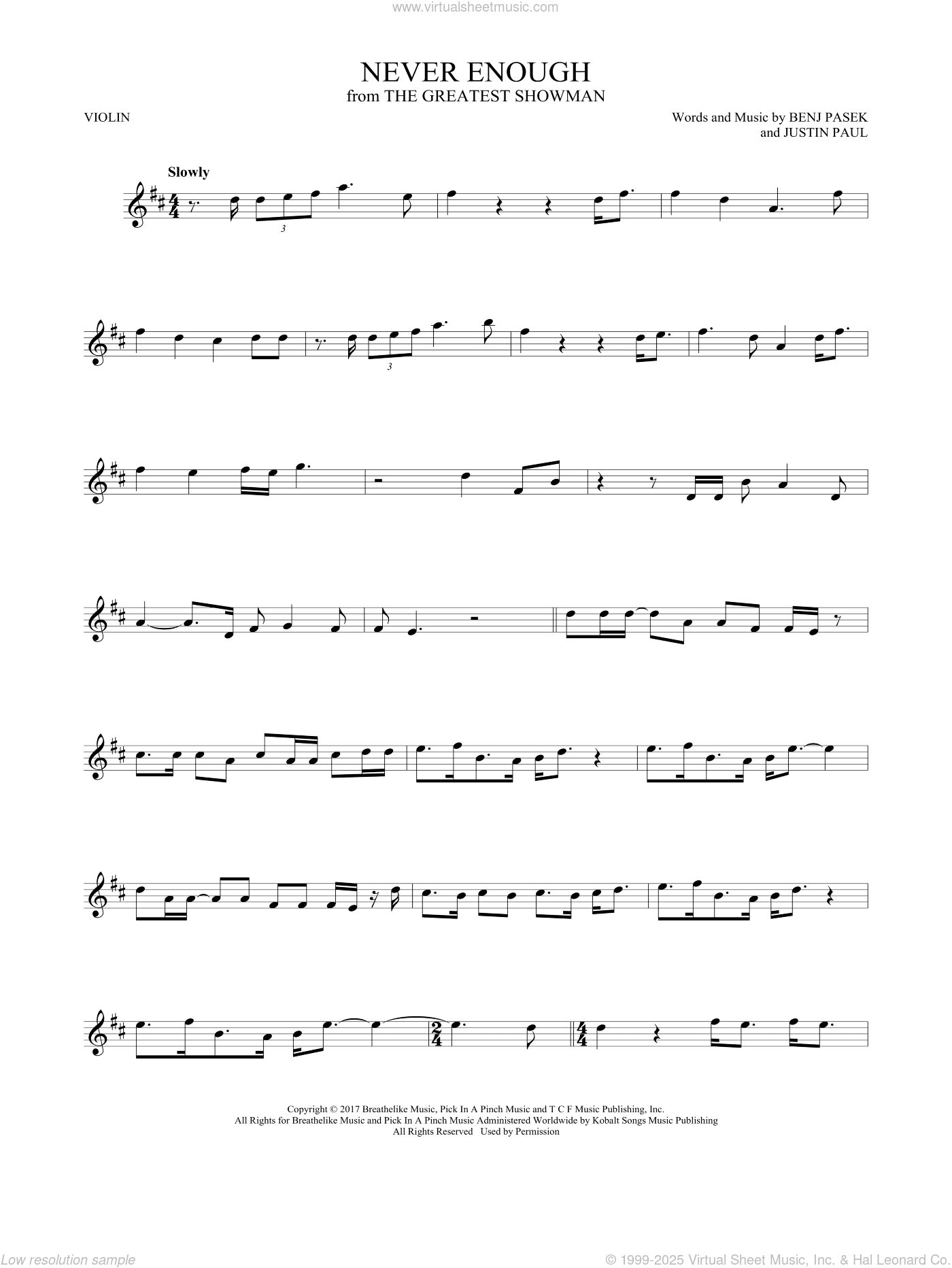 Never Enough (from The Greatest Showman)