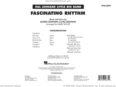 Fascinating Rhythm (arr. Mark Taylor) (COMPLETE)