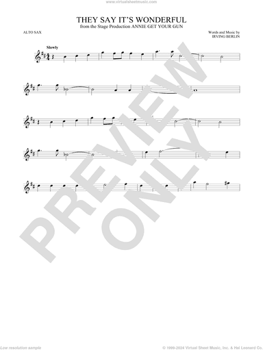 They Say It's Wonderful (from Annie Get Your Gun)