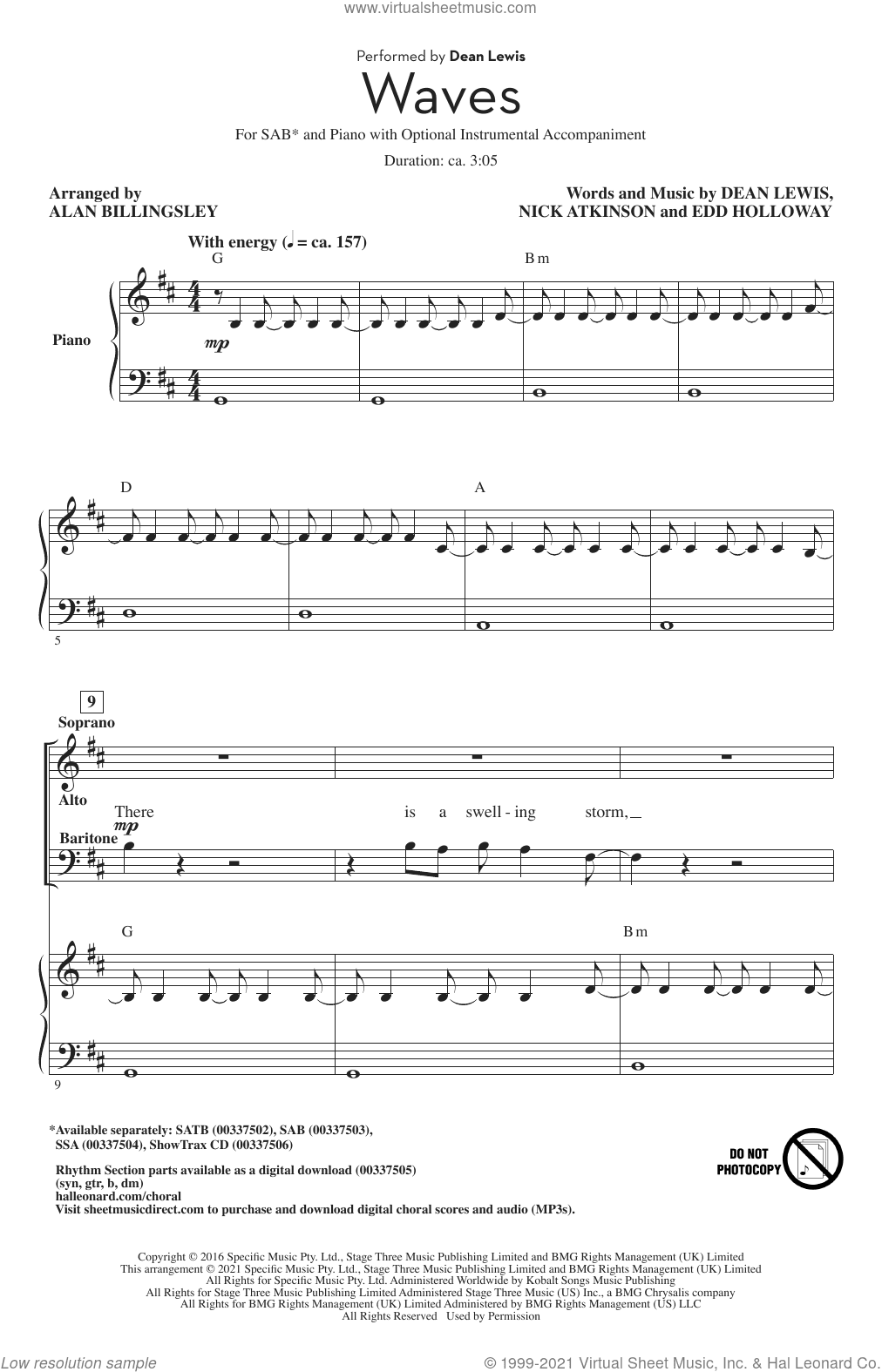 Waves (arr. Alan Billingsley)