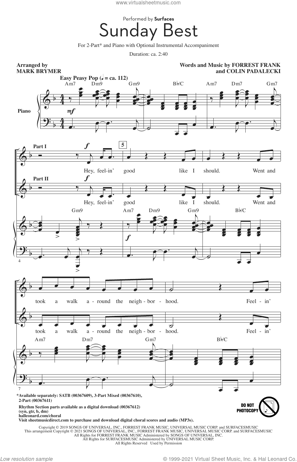 Sunday Best (arr. Mark Brymer)