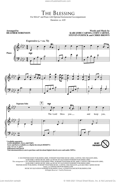 The Blessing (arr. Heather Sorenson)