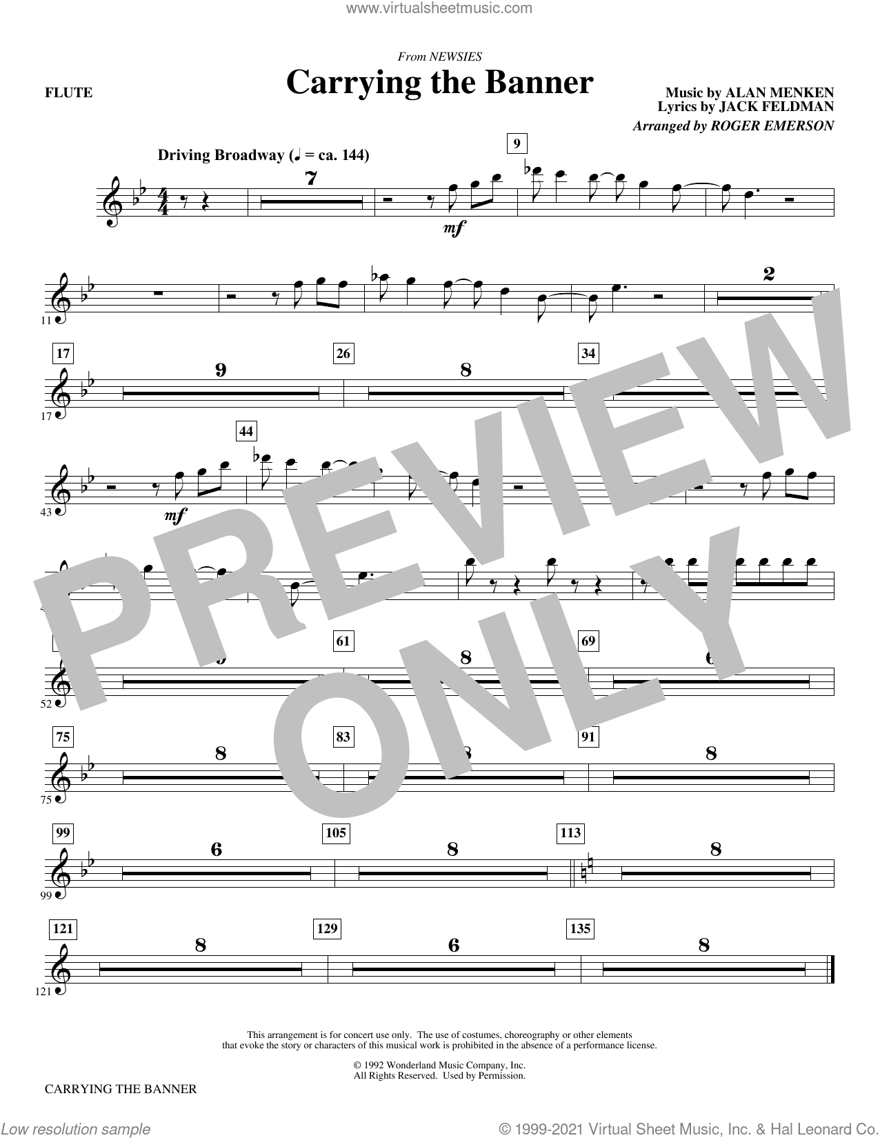 Carrying The Banner (from Newsies) (arr. Roger Emerson)