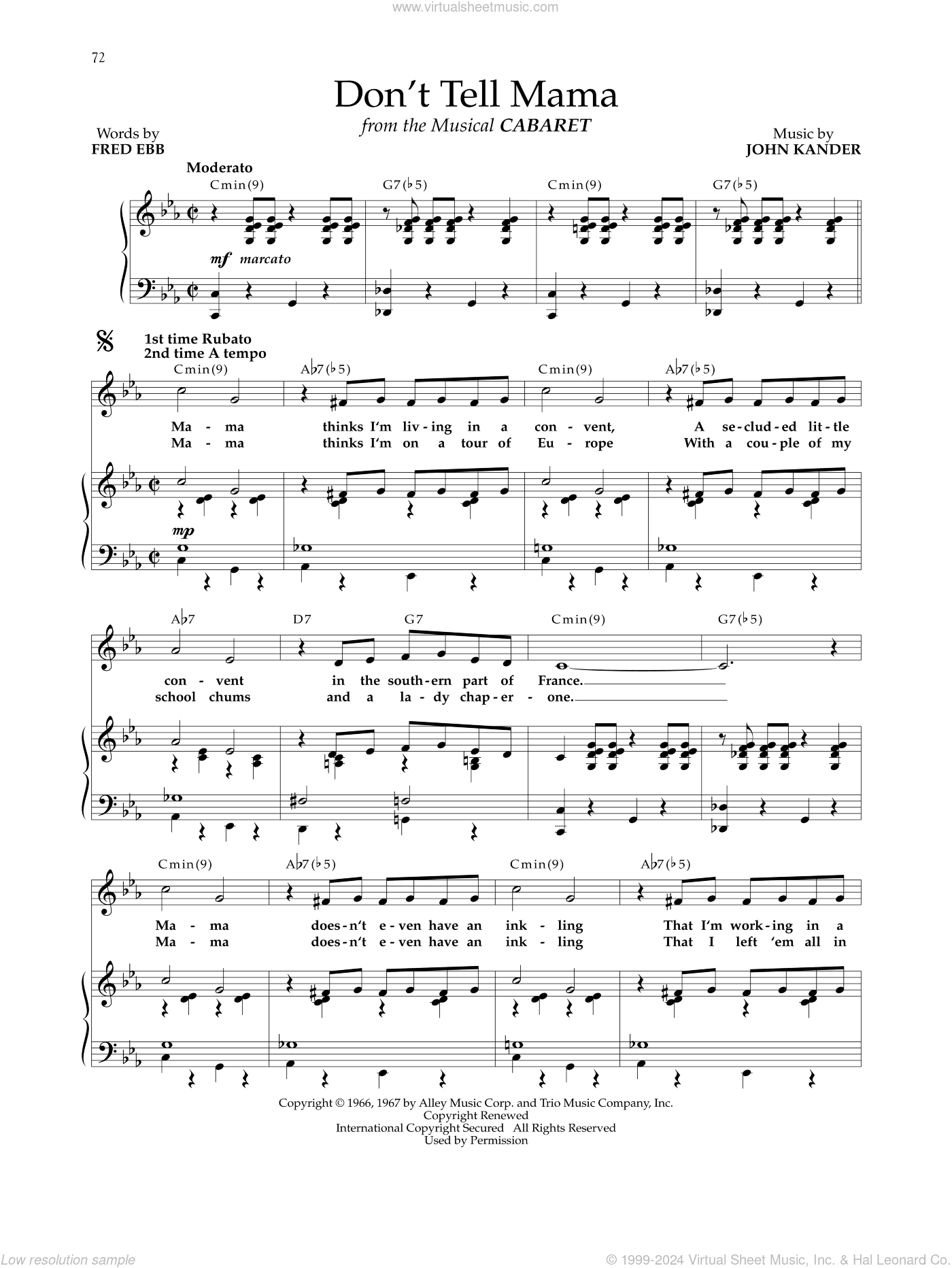 Don't Tell Mama (from Cabaret)