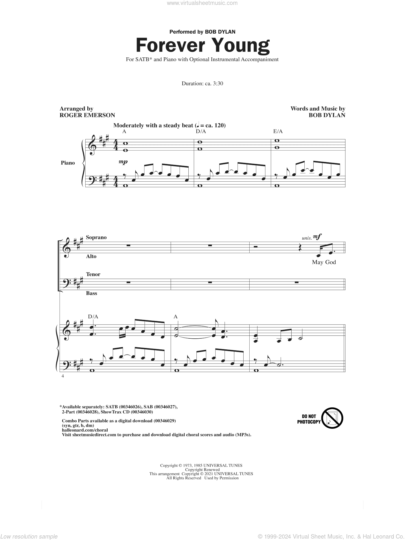 Forever Young (arr. Roger Emerson)