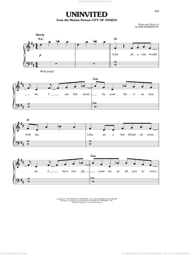 Uninvited (from City Of Angels)