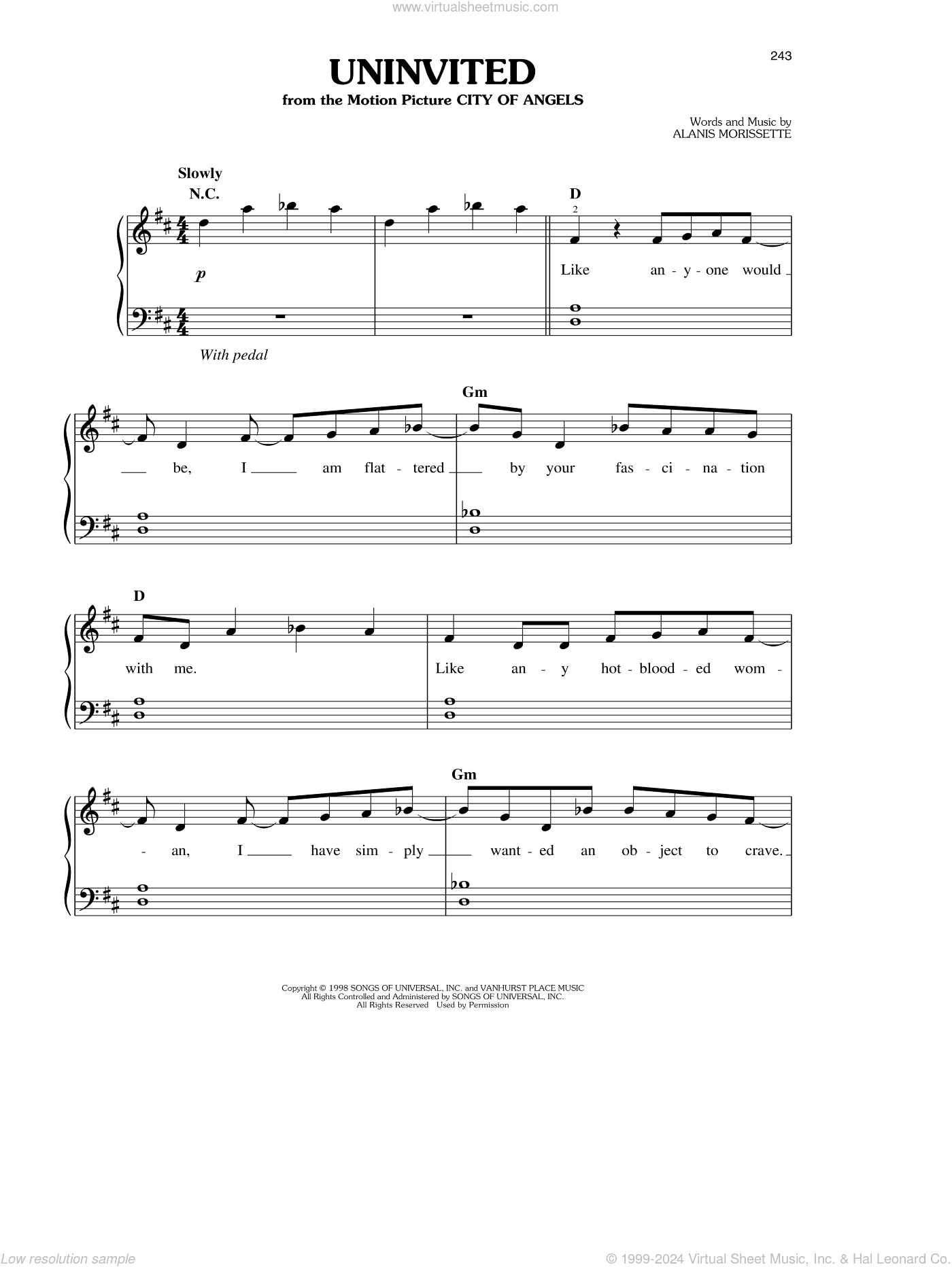 Uninvited (from City Of Angels)