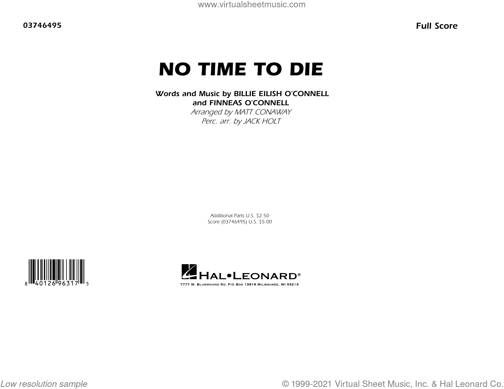 No Time to Die (arr. Matt Conaway and Jack Holt)