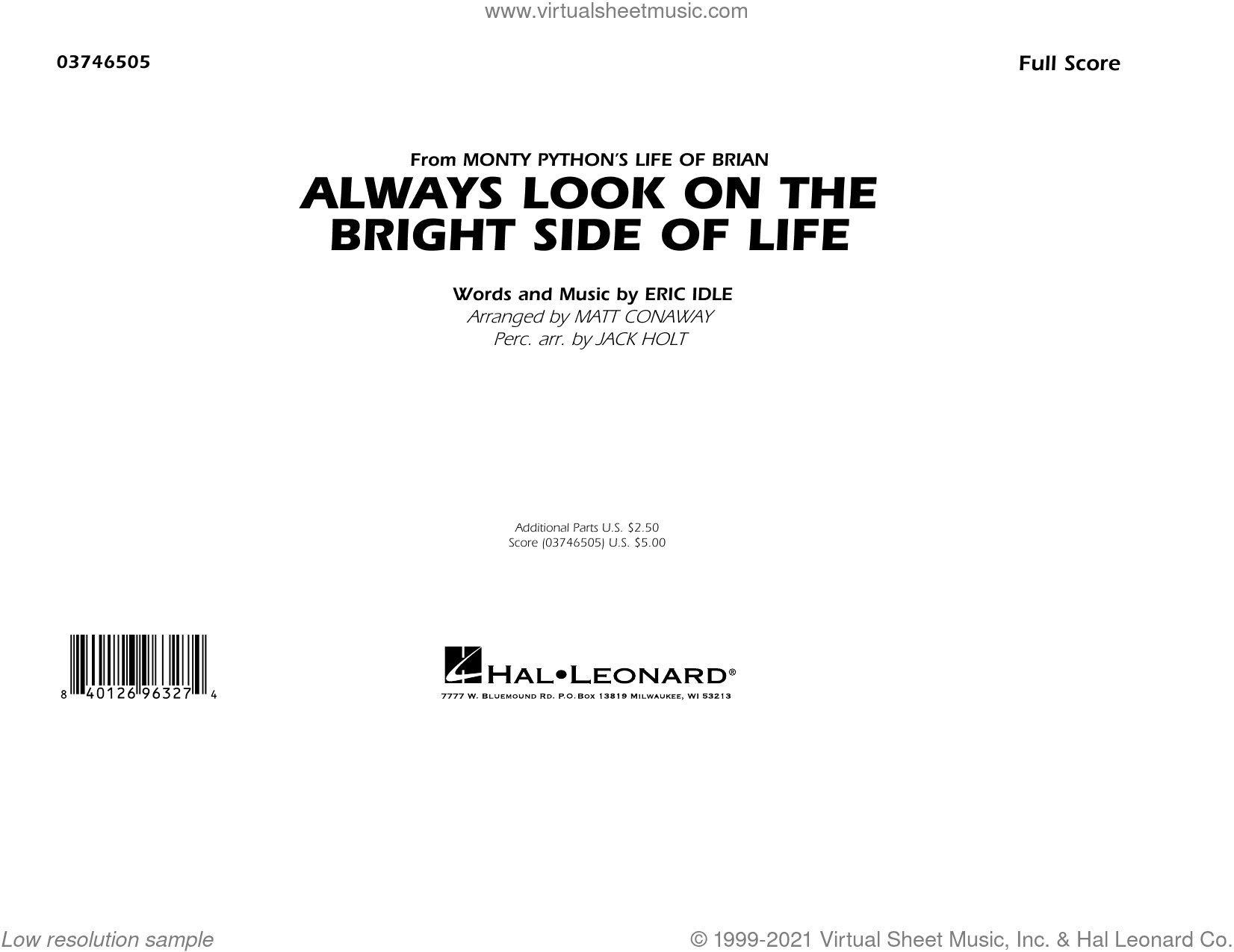 Always Look On The Bright Side Of Life (arr. Conaway and Holt)