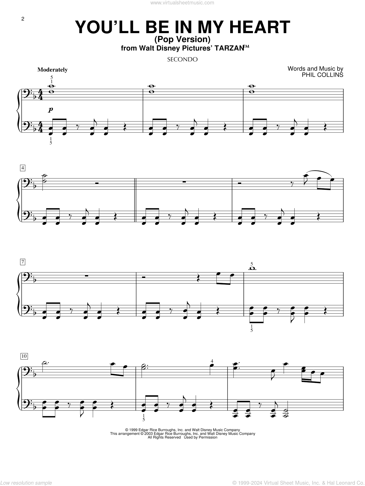 You'll Be In My Heart (Pop Version) (from Tarzan)
