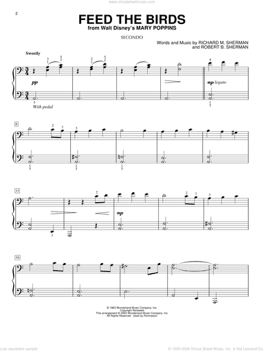 Feed The Birds (Tuppence A Bag) (from Mary Poppins)
