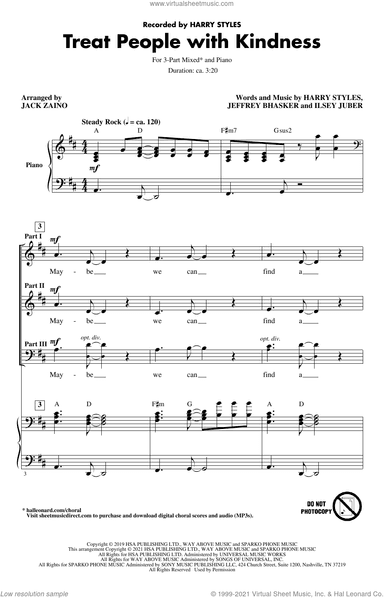 Treat People With Kindness (arr. Jack Zaino)