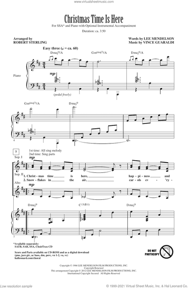 Christmas Time Is Here (arr. Robert Sterling)