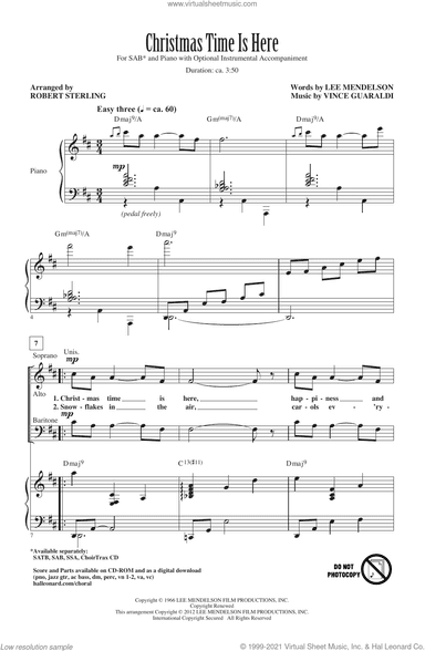 Christmas Time Is Here (arr. Robert Sterling)