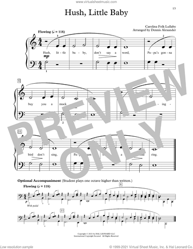 Hush, Little Baby (arr. Dennis Alexander)