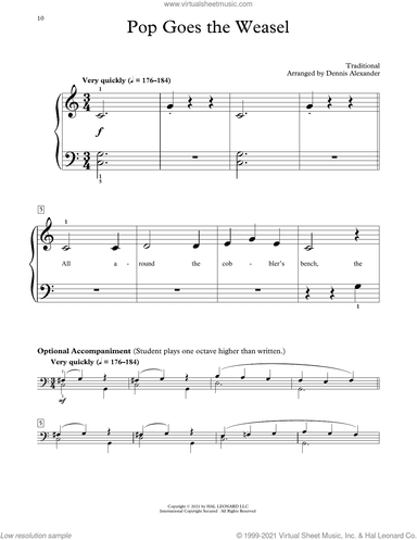 Pop Goes The Weasel (arr. Dennis Alexander)