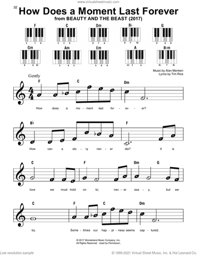 How Does A Moment Last Forever (from Beauty and the Beast)