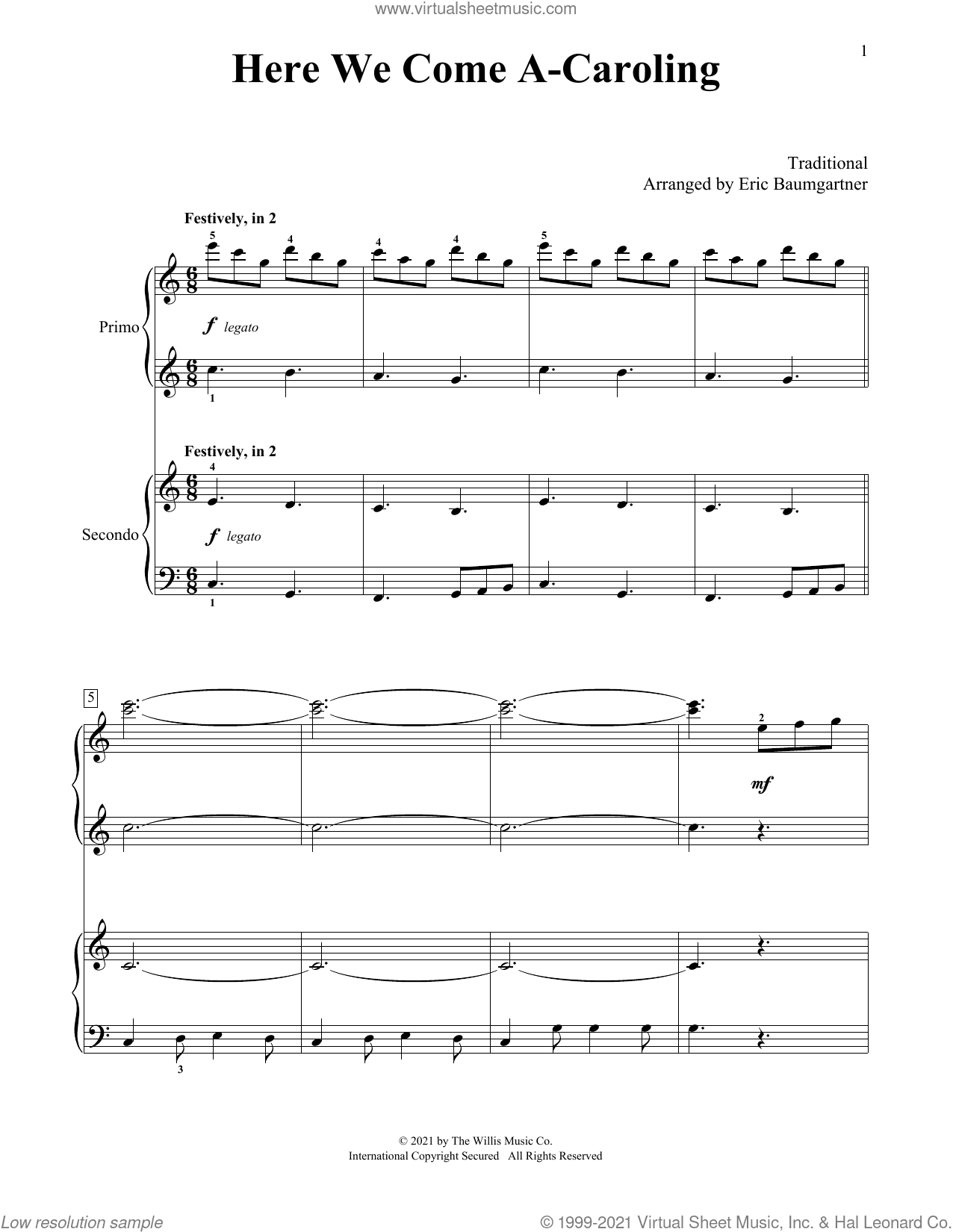 Here We Come A-Caroling (arr. Eric Baumgartner)