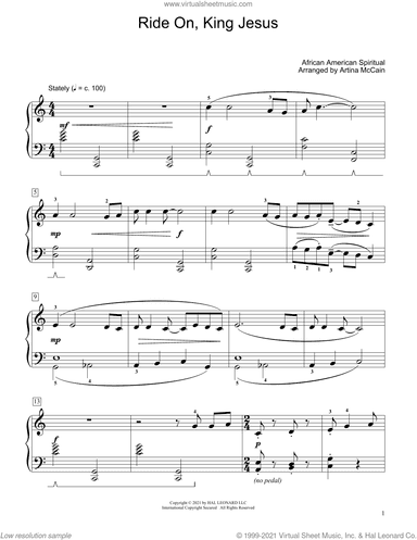 Ride On, King Jesus (arr. Artina McCain)