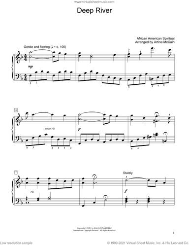 Deep River (arr. Artina McCain)