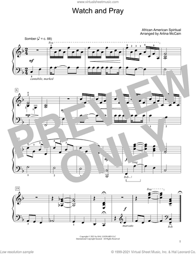 Watch And Pray (arr. Artina McCain)