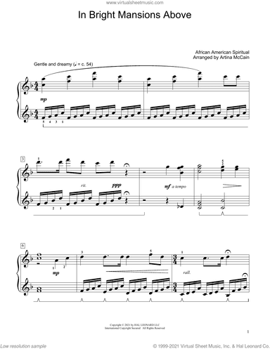 In Bright Mansions Above (arr. Artina McCain)