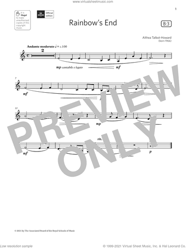 Rainbow's End (Grade 1 List B3 from the ABRSM Clarinet syllabus from 2022)