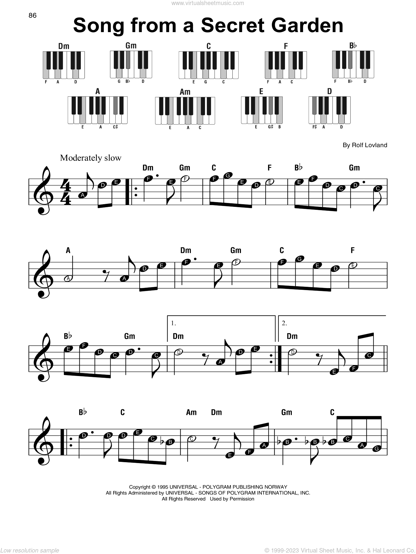 Song From A Secret Garden