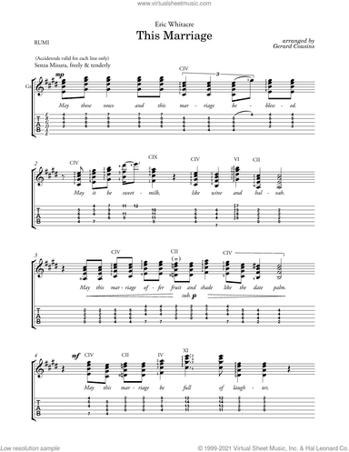 This Marriage (arr. Gerard Cousins)