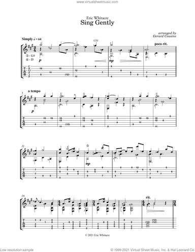 Sing Gently (arr. Gerard Cousins)