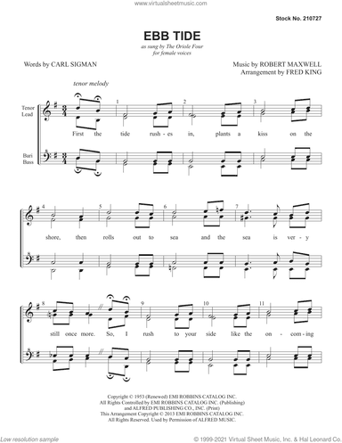 Ebb Tide (arr. Fred King)
