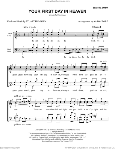 Your First Day in Heaven (arr. Aaron Dale)