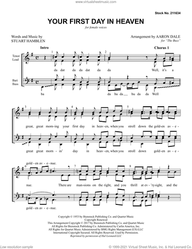 Your First Day in Heaven (arr. Aaron Dale)