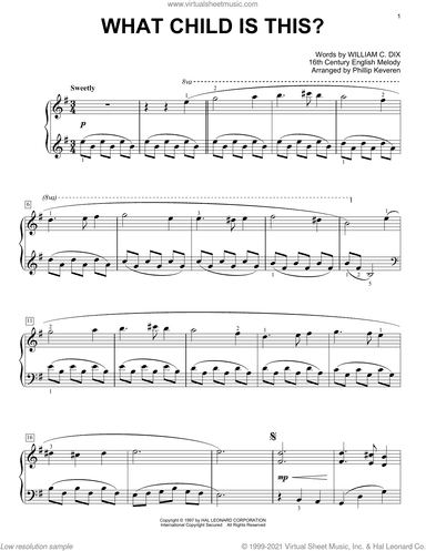 What Child Is This? (arr. Phillip Keveren)