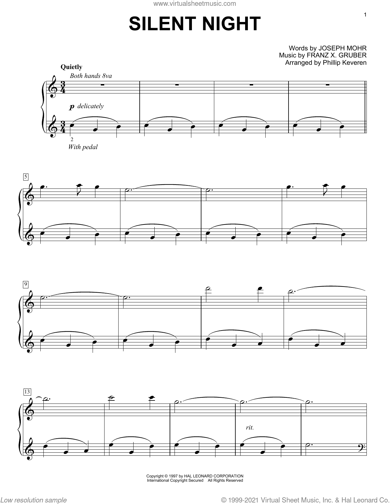 Silent Night (arr. Phillip Keveren)