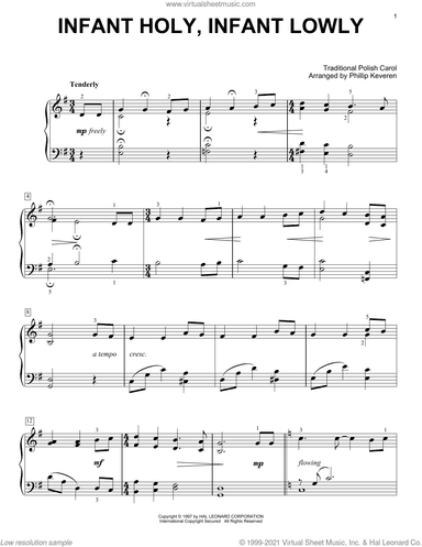 Infant Holy, Infant Lowly (arr. Phillip Keveren)