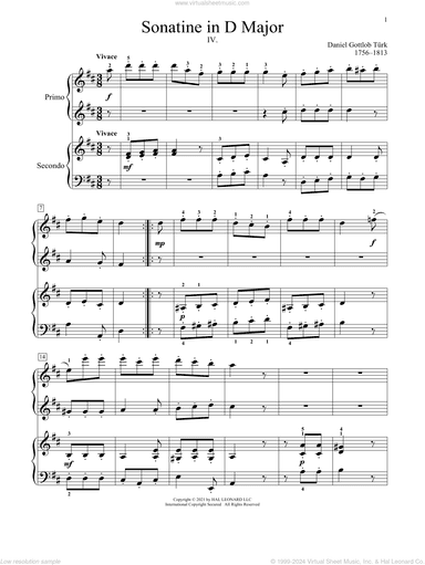 Sonatine In D Major