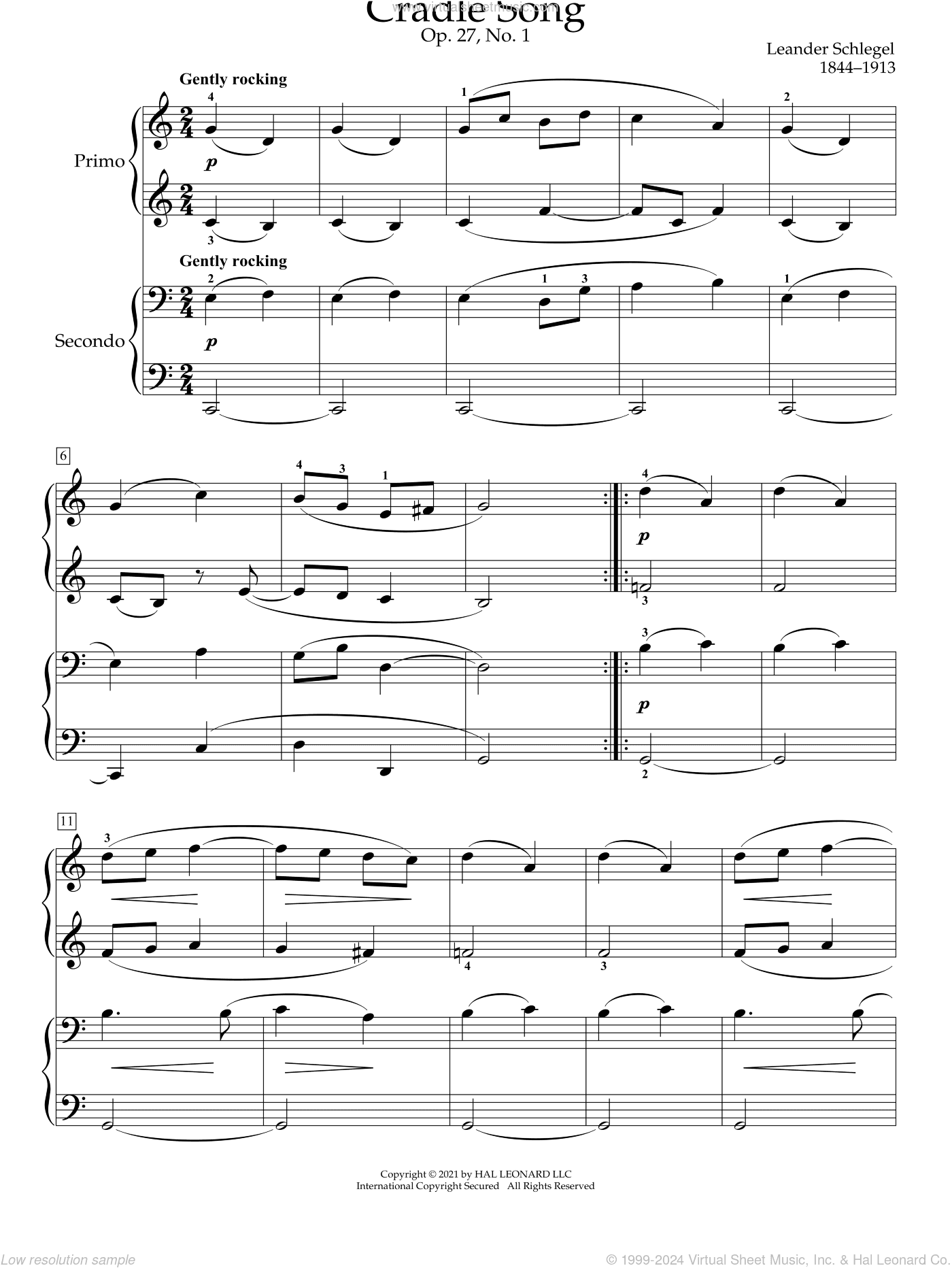 Cradle Song, Op. 27, No. 1
