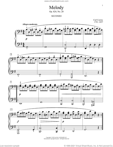 Melody, Op. 824, No. 20