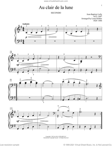 Au Clair De La Lune