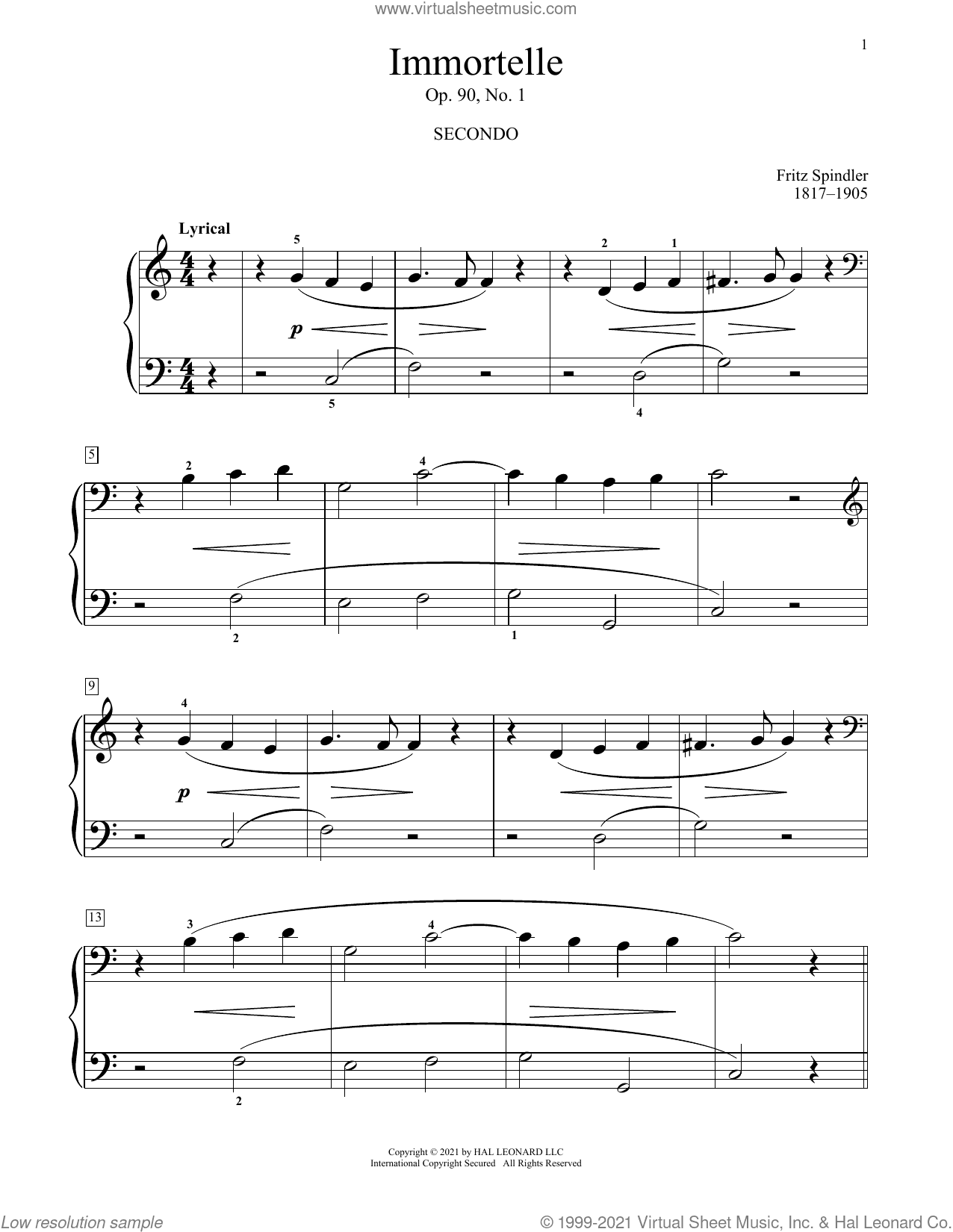 Immortelle, Op. 90, No. 1