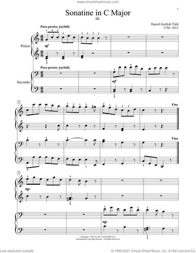 Sonatine In C Major