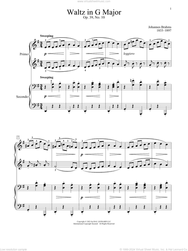 Waltz In G Major, Op. 39, No. 10