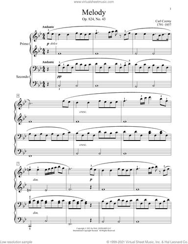 Melody, Op. 824, No. 43
