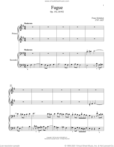 Fugue, Op. 152, D. 952